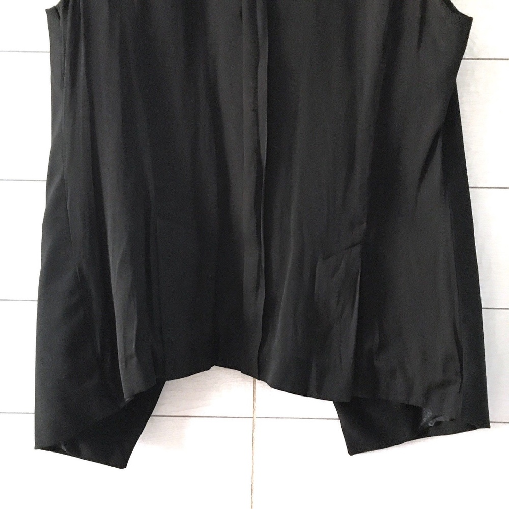 Zara Black Combination Waistcoat Sleeveless Vest - Picture 8 of 8